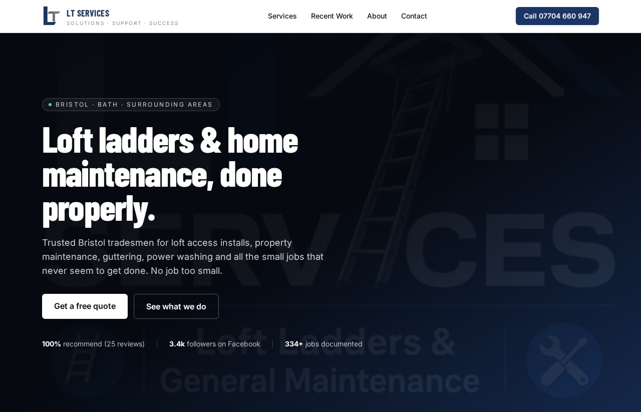 LT Services website screenshot